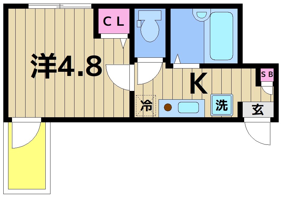 MELDIA江北1丁目の間取り