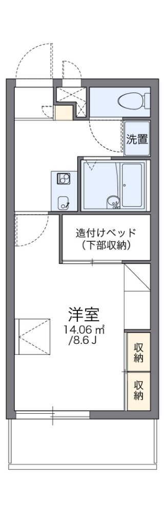 レオパレスルミナス　イーストの間取り