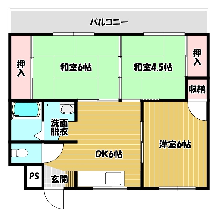 シティ住吉の間取り