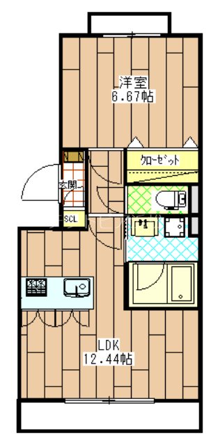 コンフォールメゾン西浅田の間取り