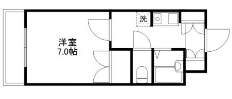 広島市南区皆実町のマンションの間取り