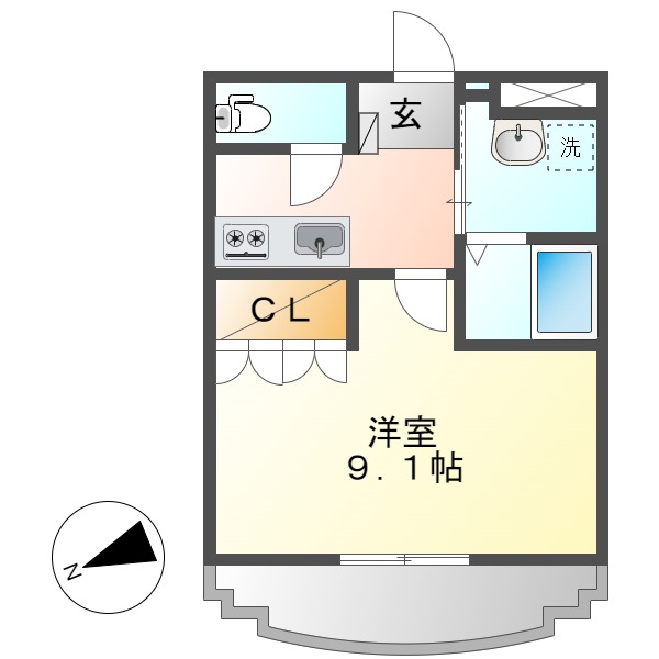 【エクシヴボヌールの間取り】