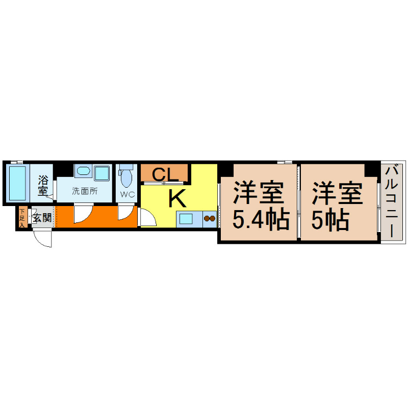 Ｂ’ｓ117Ｎｏｒｔｈ（ビーズ117ノース）の間取り