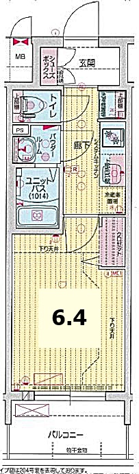 プレサンス伏見アーバンベースの間取り