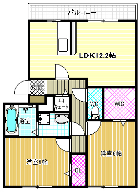 【スウィート松本の間取り】