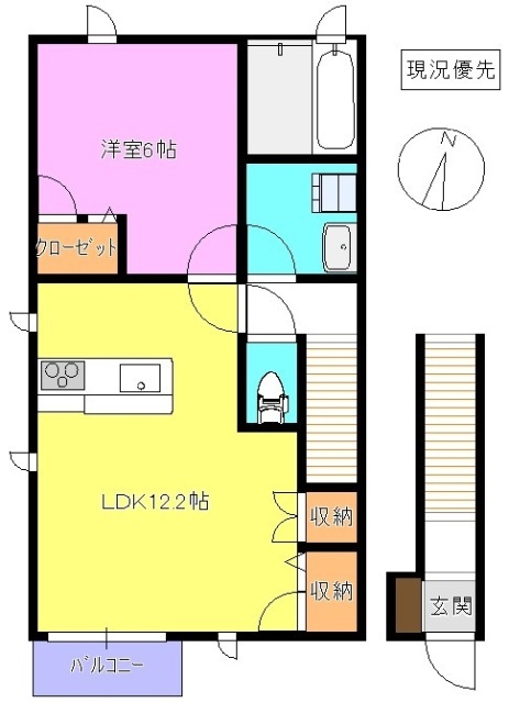 仮）須坂市塩川新築アパートの間取り