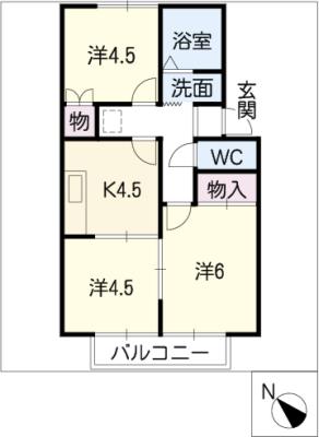 プレジールエリカの間取り