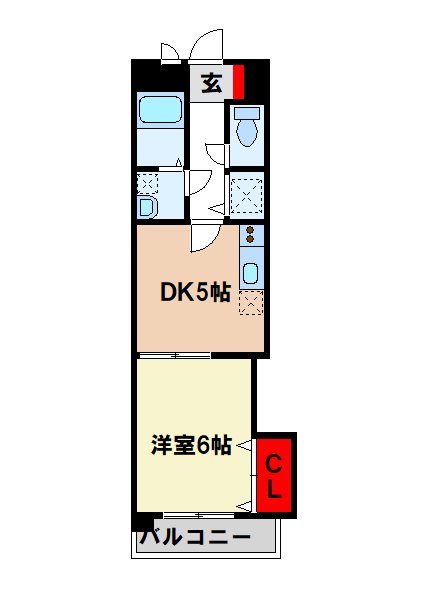 【筑紫野市石崎のマンションの間取り】