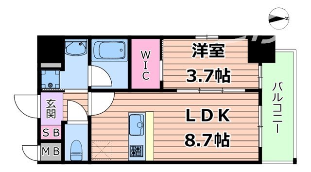 リヴェント福島の間取り