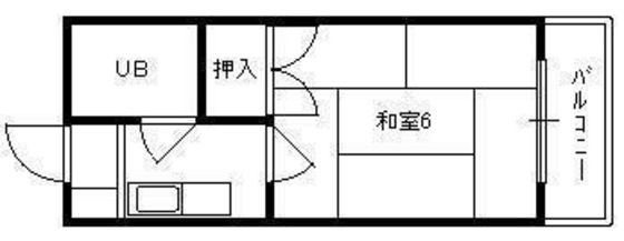 広島市南区東雲のマンションの間取り