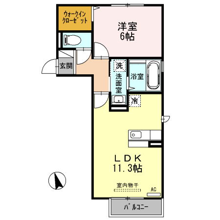 シャインクレールAの間取り