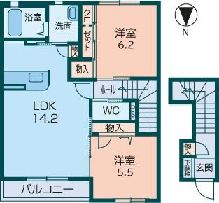 ボナールABの間取り