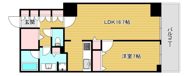 ローレルコート難波の間取り