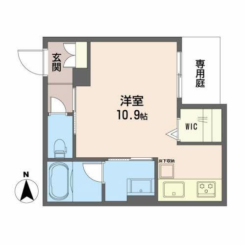 熊本市中央区新町のマンションの間取り