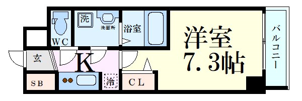 S-RESIDENCE新大阪WESTの間取り