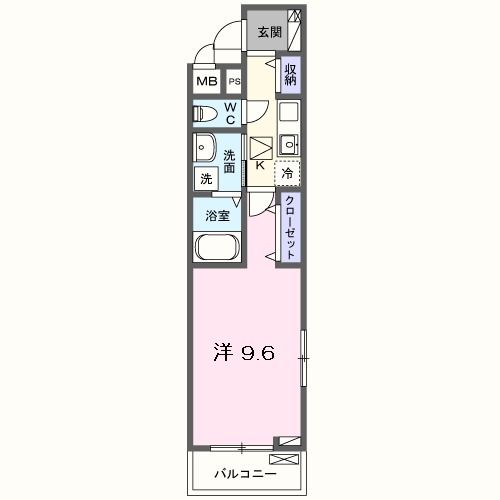 名張市平尾のアパートの間取り