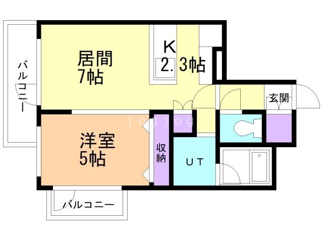 ル・シェーヌ桑園の間取り