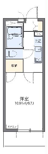 レオパレスエバーグリーンの間取り