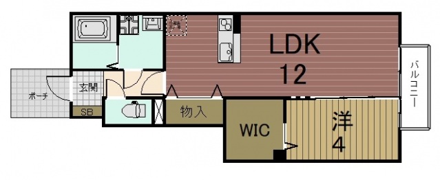 リビングタウン唐崎 A棟の間取り