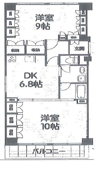 池之端パークハイツの間取り