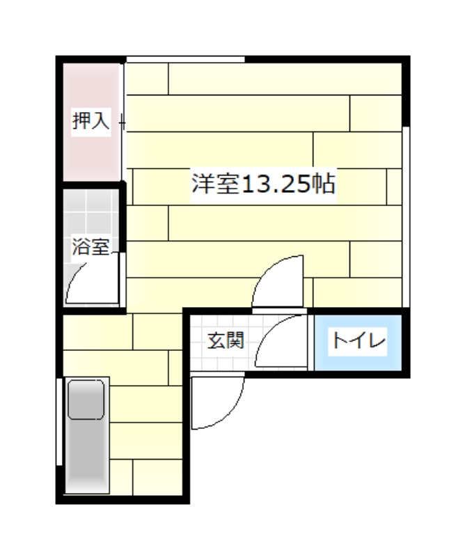 夕張郡栗山町松風のアパートの間取り