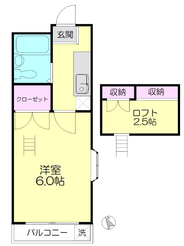 沖田コーポ戸田の間取り