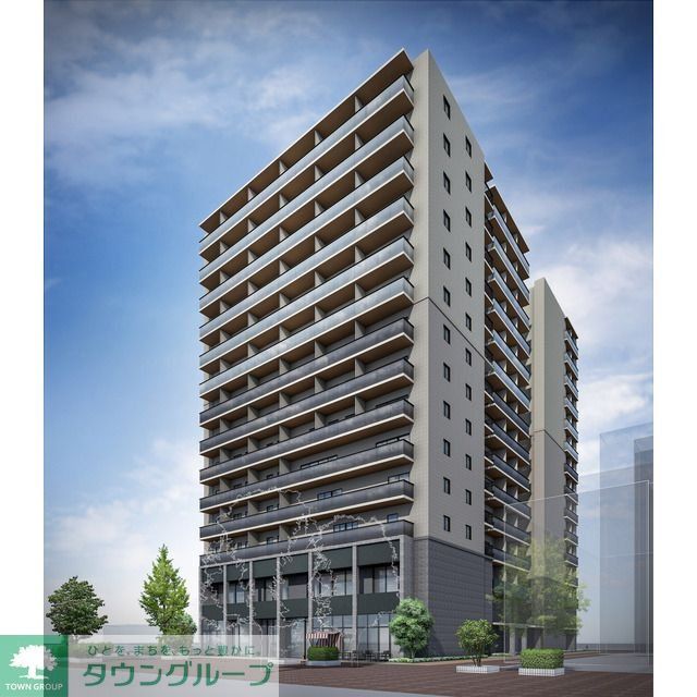 【横浜市中区伊勢佐木町のマンションの建物外観】