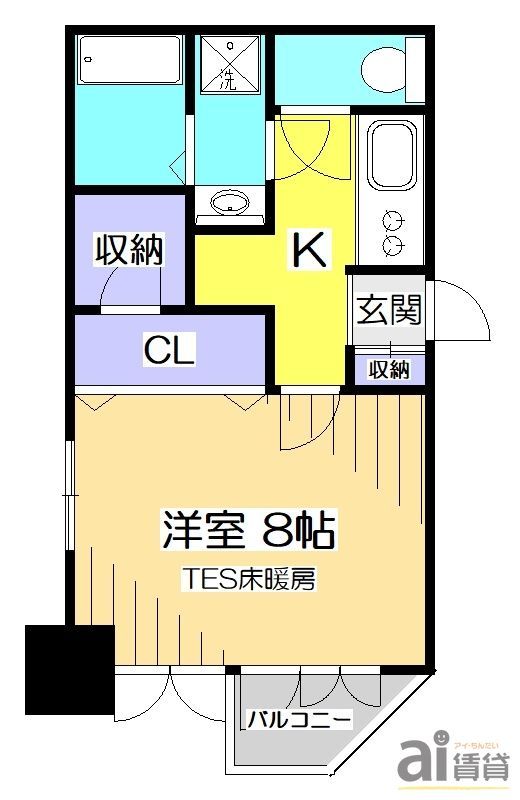 国分寺市本町のマンションの間取り