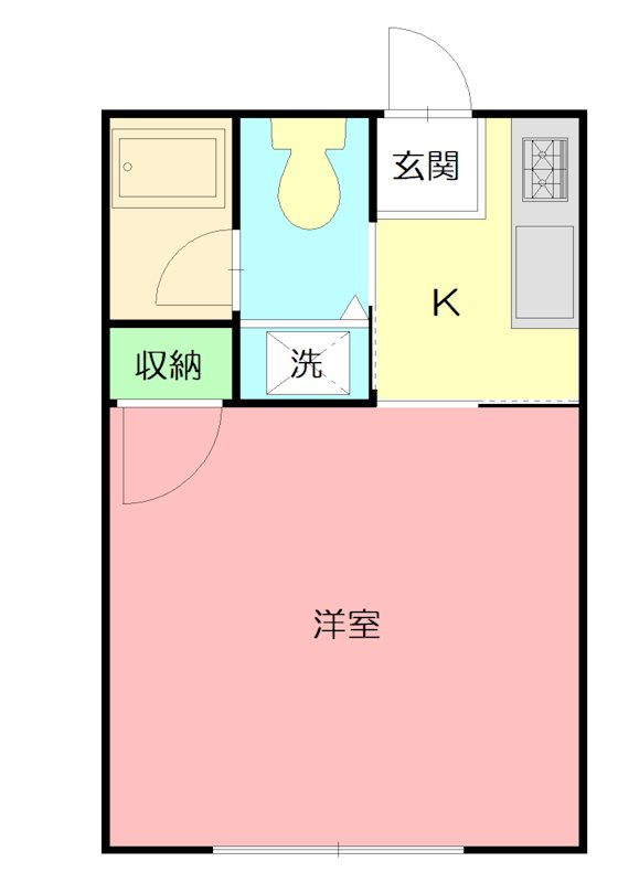 平塚市真田のアパートの間取り