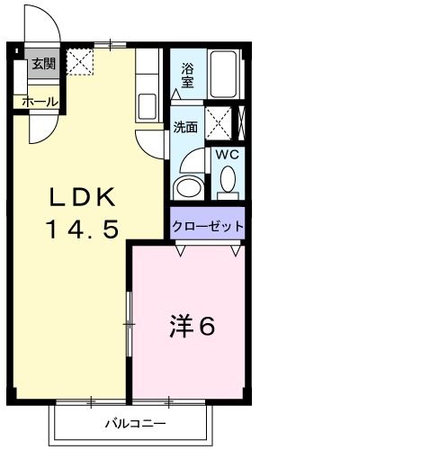 成田市囲護台のアパートの間取り