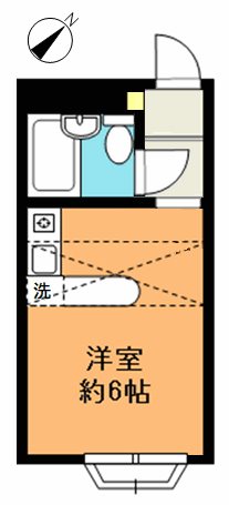 上尾市春日のアパートの間取り