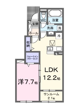 フェリーチェ　A棟の間取り