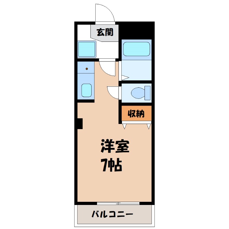 深谷市上柴町西のマンションの間取り