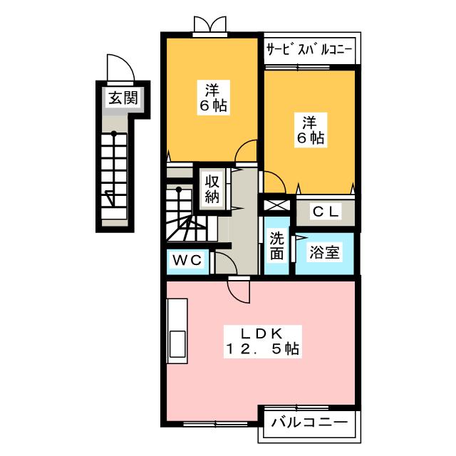 ブランドール　Iの間取り