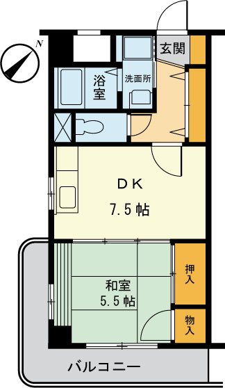 アーバンクレールソシアの間取り