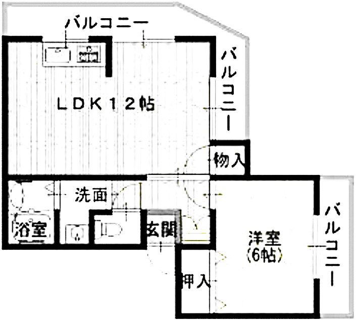 尼崎市武庫之荘のマンションの間取り