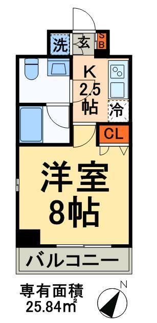 ライジングプレイス金町の間取り