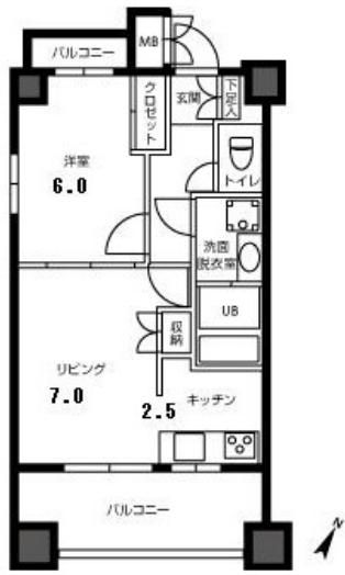 カスタリア押上の間取り
