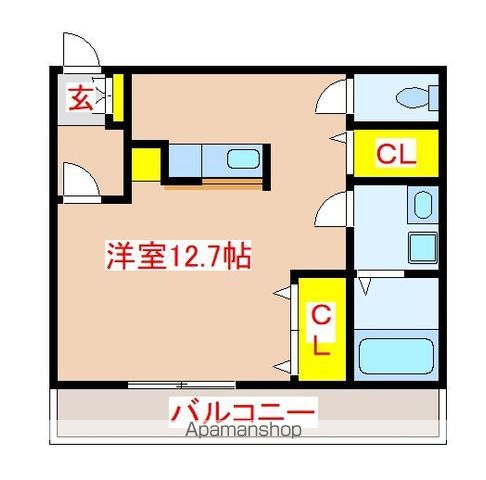 ＪＲ肥薩線 日当山駅 徒歩13分 3階建 築23年の間取り写真