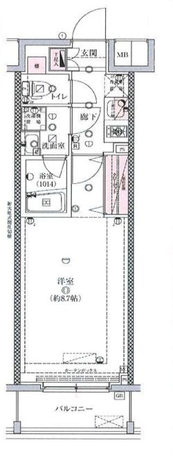 都営大江戸線 両国駅 徒歩11分 6階建 築10年の間取り写真