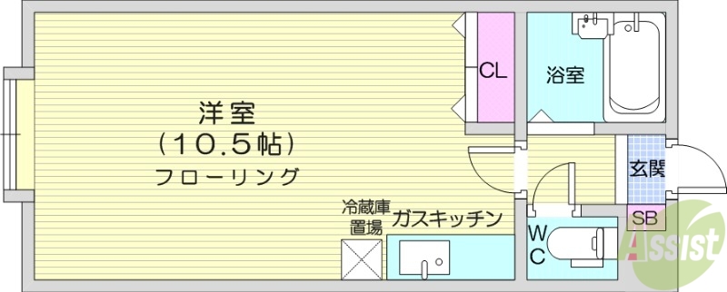 ジュネスコート21の間取り