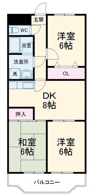 サンアルカディアＳの間取り