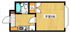 神戸市灘区箕岡通のマンションの間取り