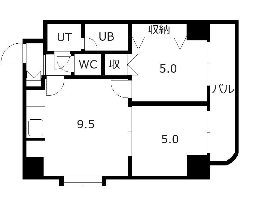 メープル北２７条の間取り