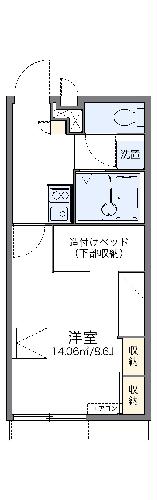 レオパレスプロヴァンス日永の間取り