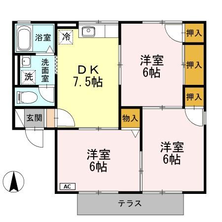 ドリームハイツ星野Ａの間取り