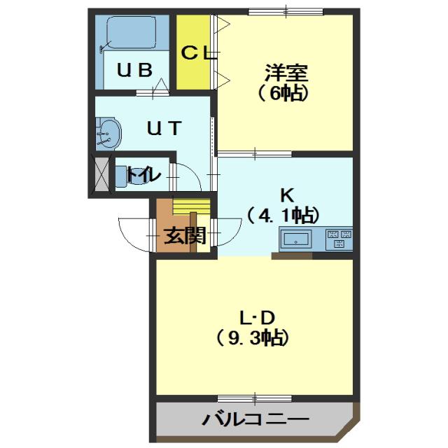 函館市堀川町のマンションの間取り