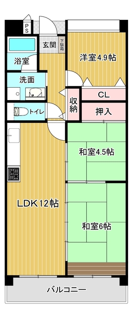 【テルツォ南新在家の間取り】