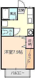 ペアシティ井手Ｂの間取り