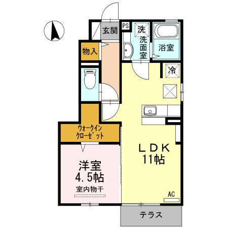 ベルク　C棟の間取り